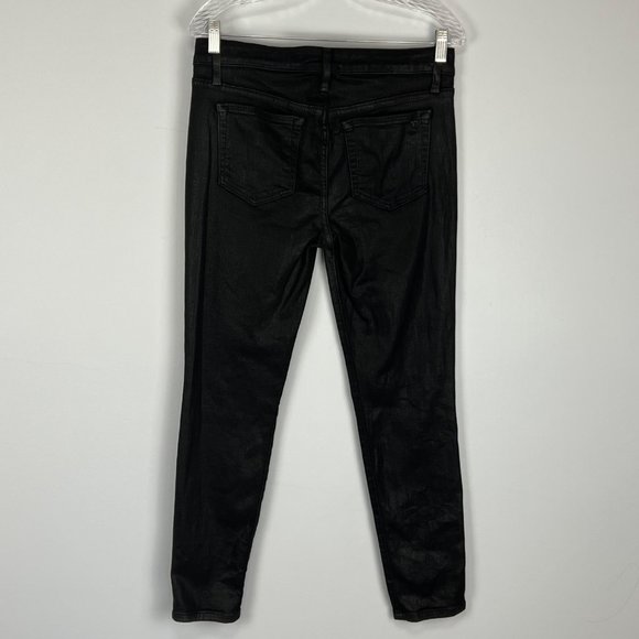 Joes Jeans Skinny Ankle Jeans Coated Black size 30 - Picture 6 of 12